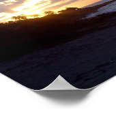Poster Coucher de soleil à Porto Rico (Coin)