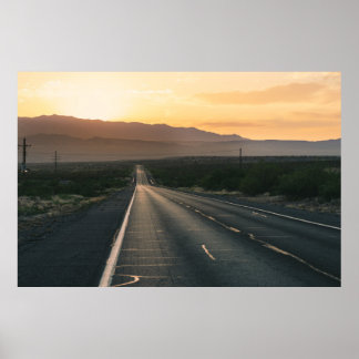 Poster Coucher de soleil à San Antonio