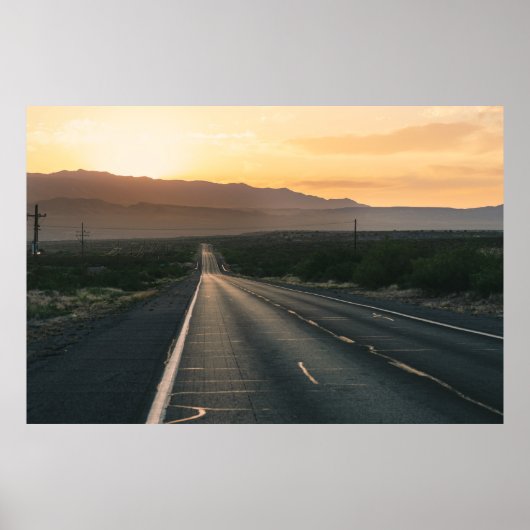 Poster Coucher de soleil à San Antonio (Devant)