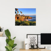 Poster Coucher de soleil à San Diego (Bureau à domicile)