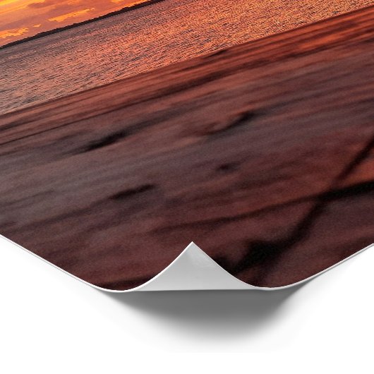 Poster Coucher de soleil à Simpson Bay (Coin)