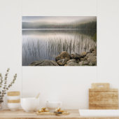 Poster Coucher de soleil à travers le brouillard sur l'ét (Cuisine)