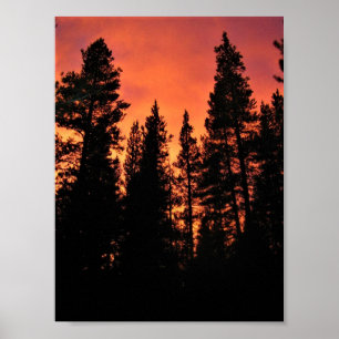 Poster Coucher de soleil à Tuolumne Meadows, Yosemite, CA