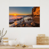 Poster Coucher de soleil à Victoria Beach (Cuisine)