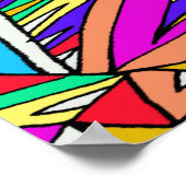 Poster Coucher de soleil Abstrait (Coin)