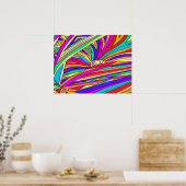 Poster Coucher de soleil Abstrait (Cuisine)