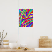 Poster Coucher de soleil Abstrait (Cuisine)