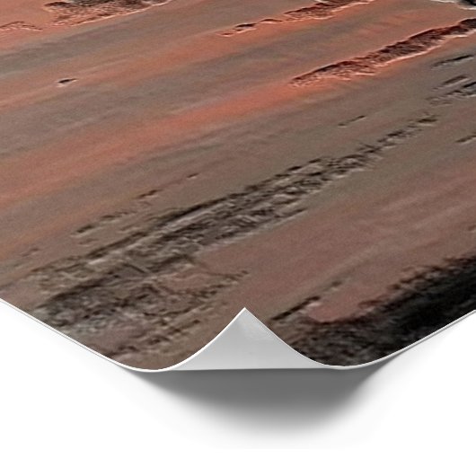 Poster Coucher de soleil Abstrait (Coin)