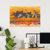 Poster Coucher de soleil Abstrait 0612 Imprimer (Bureau à domicile)