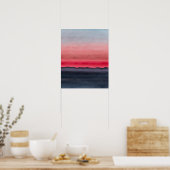 Poster Coucher de soleil Abstrait coloré moderne (Cuisine)