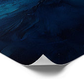 Poster Coucher de soleil abstrait vibrant sur des vagues (Coin)