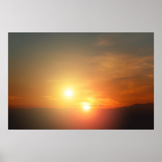 Poster Coucher de soleil Alien de la NASA (Devant)