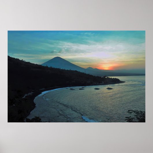 Poster Coucher de soleil Amed (Devant)