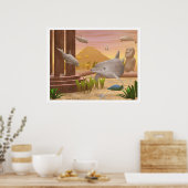 Poster Coucher de soleil Atlantis (Cuisine)