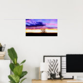 Poster Coucher de soleil au-delà de l'arbre_ (Bureau à domicile)