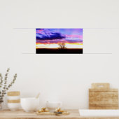 Poster Coucher de soleil au-delà de l'arbre_ (Cuisine)