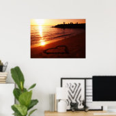 Poster Coucher de soleil au front de mer d'Edmonds Washin (Bureau à domicile)