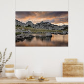 Poster Coucher de soleil au lac Pyramid (Cuisine)
