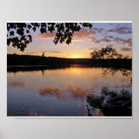 Coucher de soleil au lac St. George, Maine