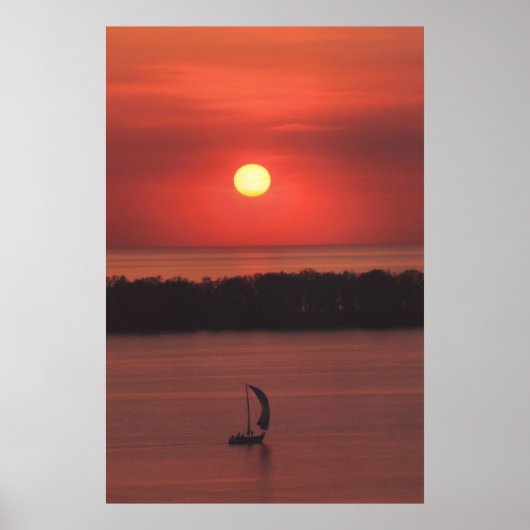 Poster Coucher de soleil au Parc d'état de Presque Isle I (Devant)