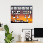 Poster Coucher de soleil aux nuages orange et violets Deu (Bureau à domicile)