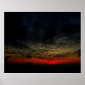 Poster Coucher de soleil avant la tempête (Devant)