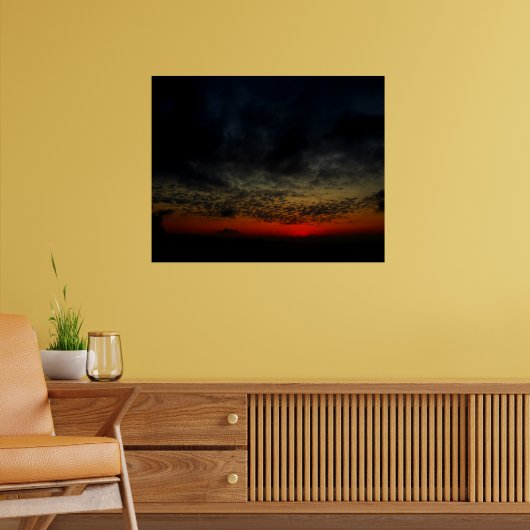 Poster Coucher de soleil avant la tempête (Salon 2)