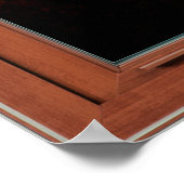 Poster Coucher de soleil avec l'illusion d'une scène d'oi (Coin)