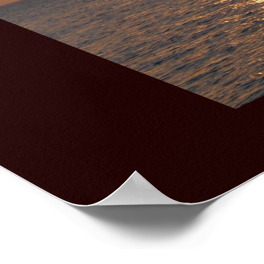 Poster Coucher de soleil bélizien (Coin)