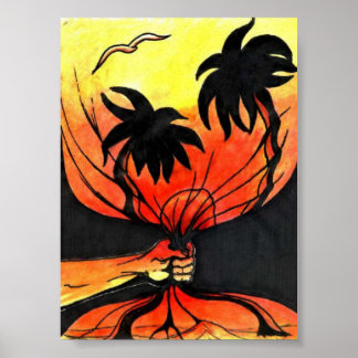 Poster Coucher de soleil capturé