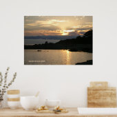 Poster Coucher de soleil Carmel en or (Cuisine)