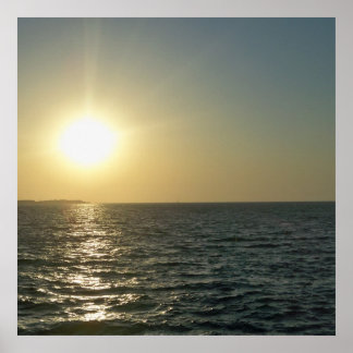 Poster Coucher de soleil chypriote