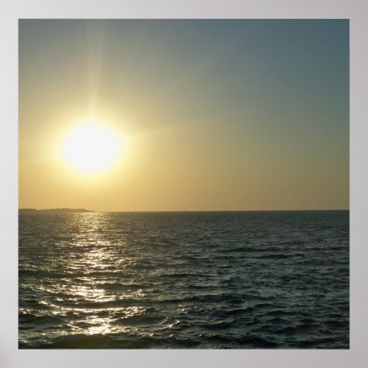 Poster Coucher de soleil chypriote (Devant)