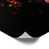 Poster Coucher de soleil clair et nuageux orange, (Coin)