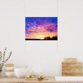 Poster Coucher de soleil coloré de l'Indiana (Cuisine)