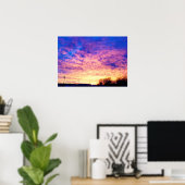 Poster Coucher de soleil coloré de l'Indiana (Bureau à domicile)
