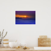 Poster Coucher de soleil côtier (Cuisine)