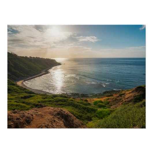 Poster Coucher de soleil côtier de Bluff Cove – Impressio (Devant)