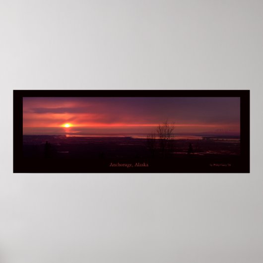 Poster Coucher de soleil d'ancrage (Devant)