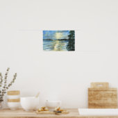 Poster Coucher de soleil dans Bellgrade Lakes, Maine Impr (Cuisine)