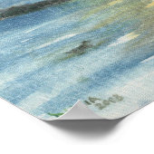 Poster Coucher de soleil dans Bellgrade Lakes, Maine Impr (Coin)