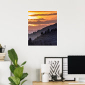 Poster Coucher de soleil dans la vallée de Lamar (Bureau à domicile)