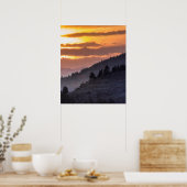 Poster Coucher de soleil dans la vallée de Lamar (Cuisine)