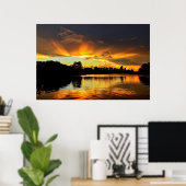 Poster Coucher De Soleil Dans La Ville De Londrina, Brési (Bureau à domicile)