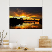 Poster Coucher De Soleil Dans La Ville De Londrina, Brési (Cuisine)