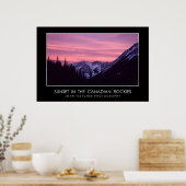 Poster Coucher de soleil dans l'affiche des Rocheuses can (Cuisine)