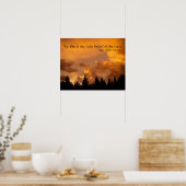 Poster Coucher de soleil dans les Sierras (Cuisine)