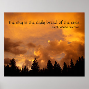 Poster Coucher de soleil dans les Sierras