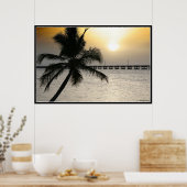 Poster Coucher De Soleil Dans Les Touches De Floride (Cuisine)