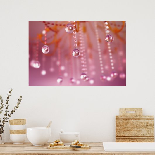 Poster Coucher de soleil dans l'impression en cristal (Cuisine)